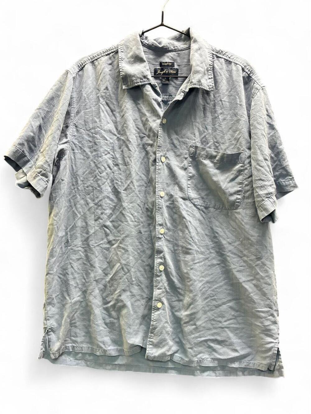 Joseph & Feiss Men's Classic Fit Short Sleeve Button Down Shirt Size L